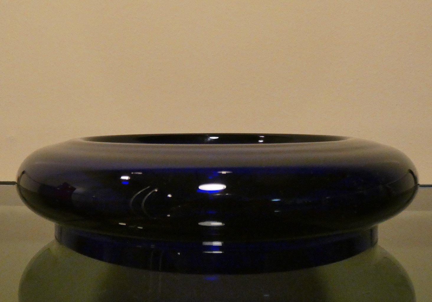 Vase-Aschenbecher 2er Set kobaltblau 1990er Jahre 6
