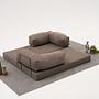 Comfort Schlafsofa 2-Sitzer Grau 5