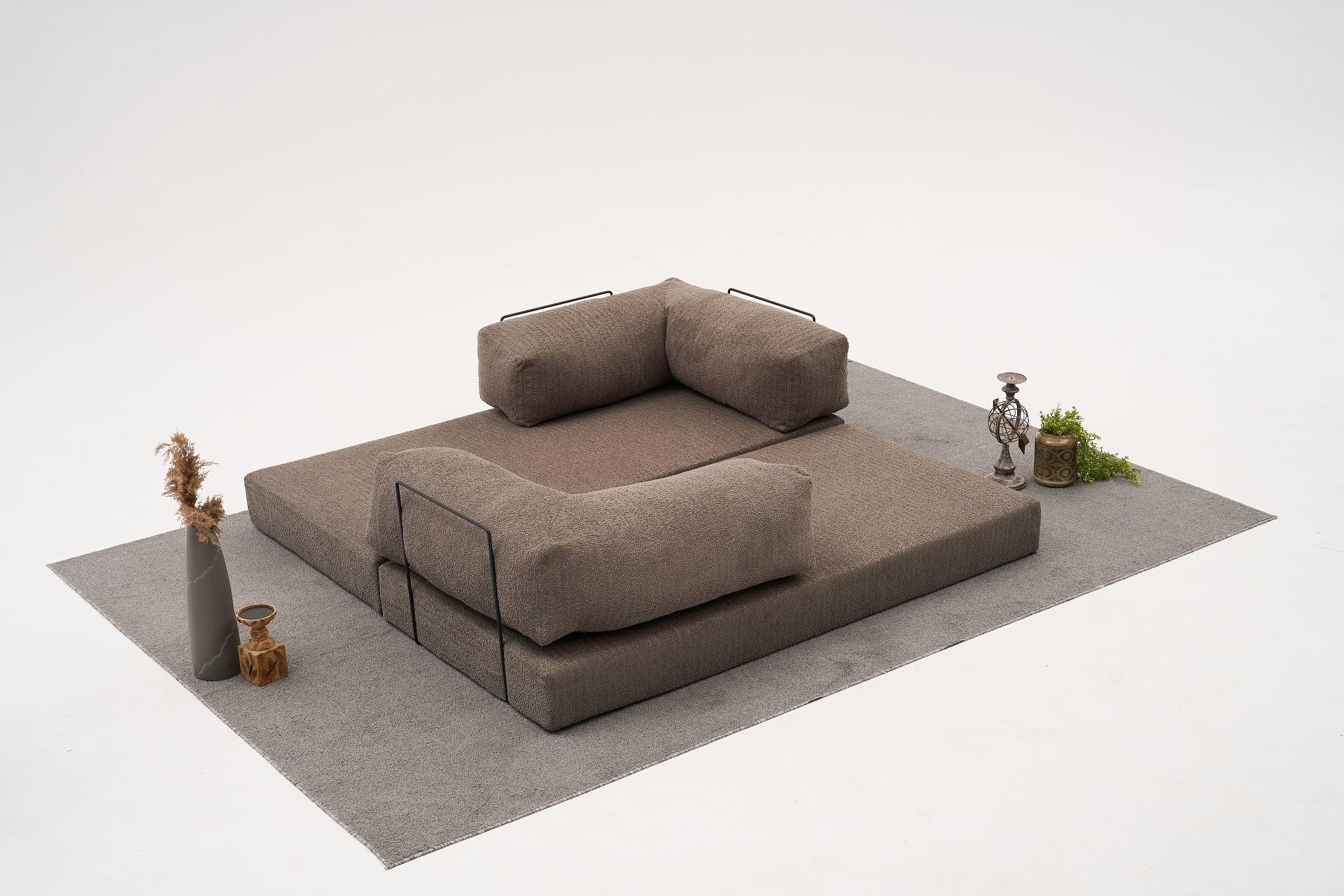 Comfort Schlafsofa 2-Sitzer Grau 5