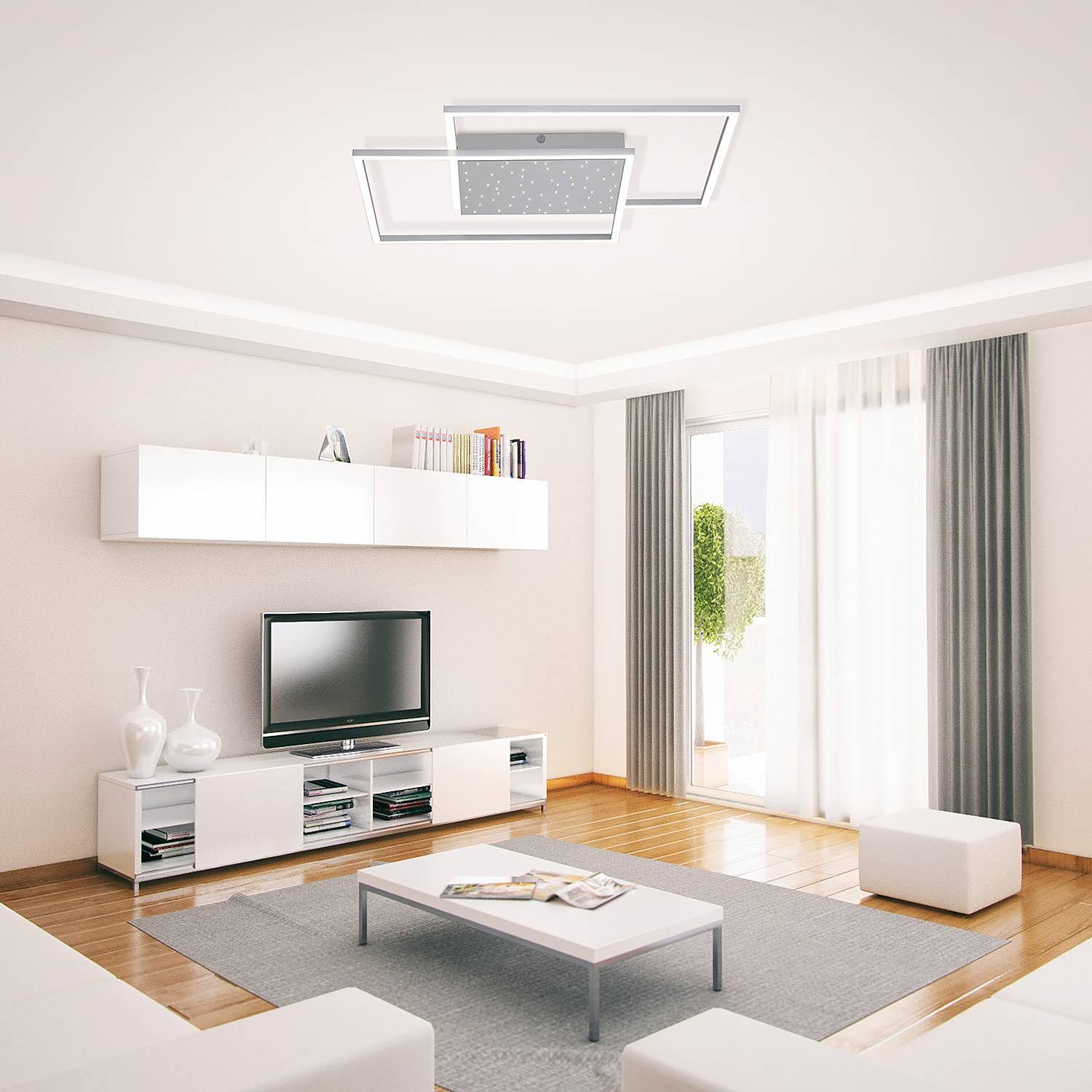 1-Flammig LED-Deckenleuchte Yuki I Polycarbonat Aluminium 2