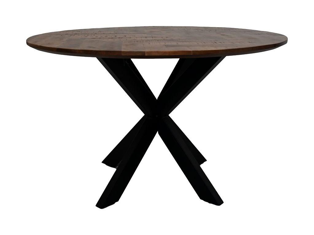 Runder Verona Esstisch Mangoholz Metall ø140cm 1