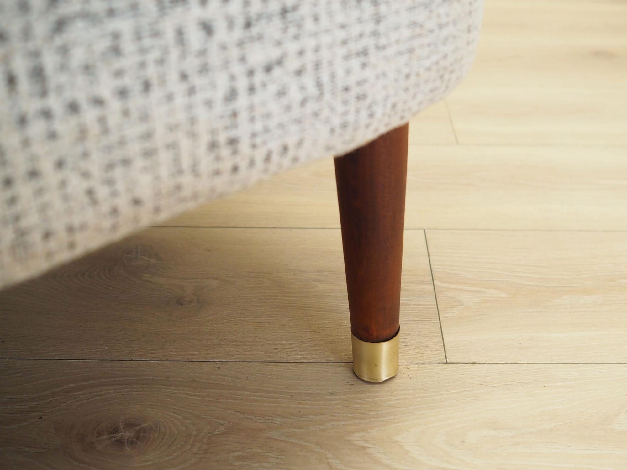 2-Sitzer Sofa Mischgewebe Weiß 1960er Jahre 12