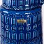 Blaue Keramikvase 1960er Jahre 5