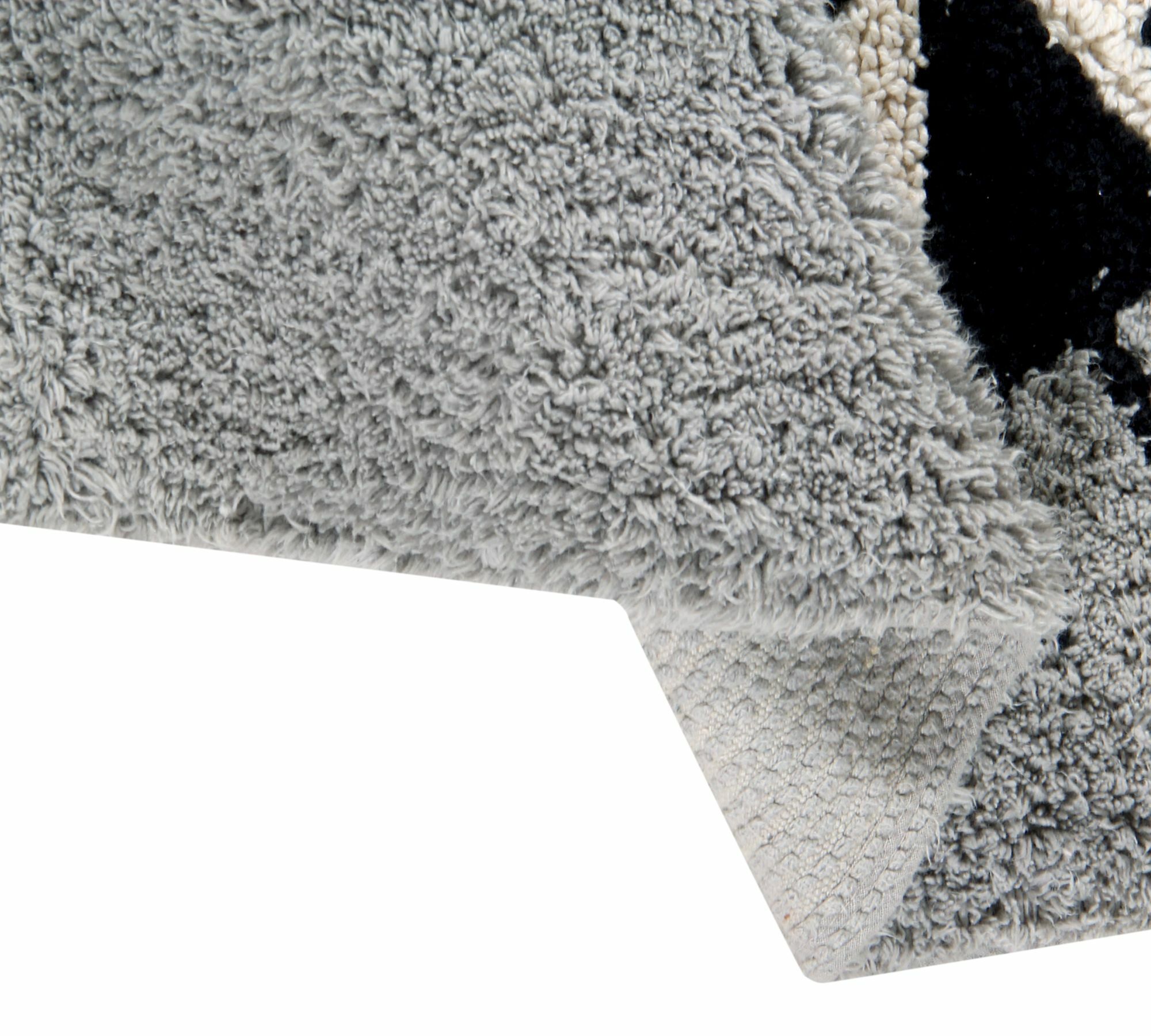 Teppich Baumwolle Grau 120 x 160 cm 4