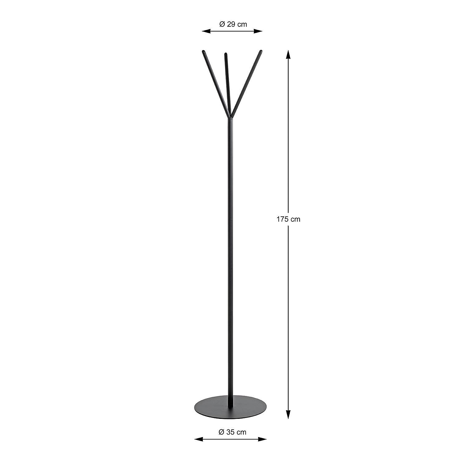 Rigeta Garderobenständer Metall Schwarz 3