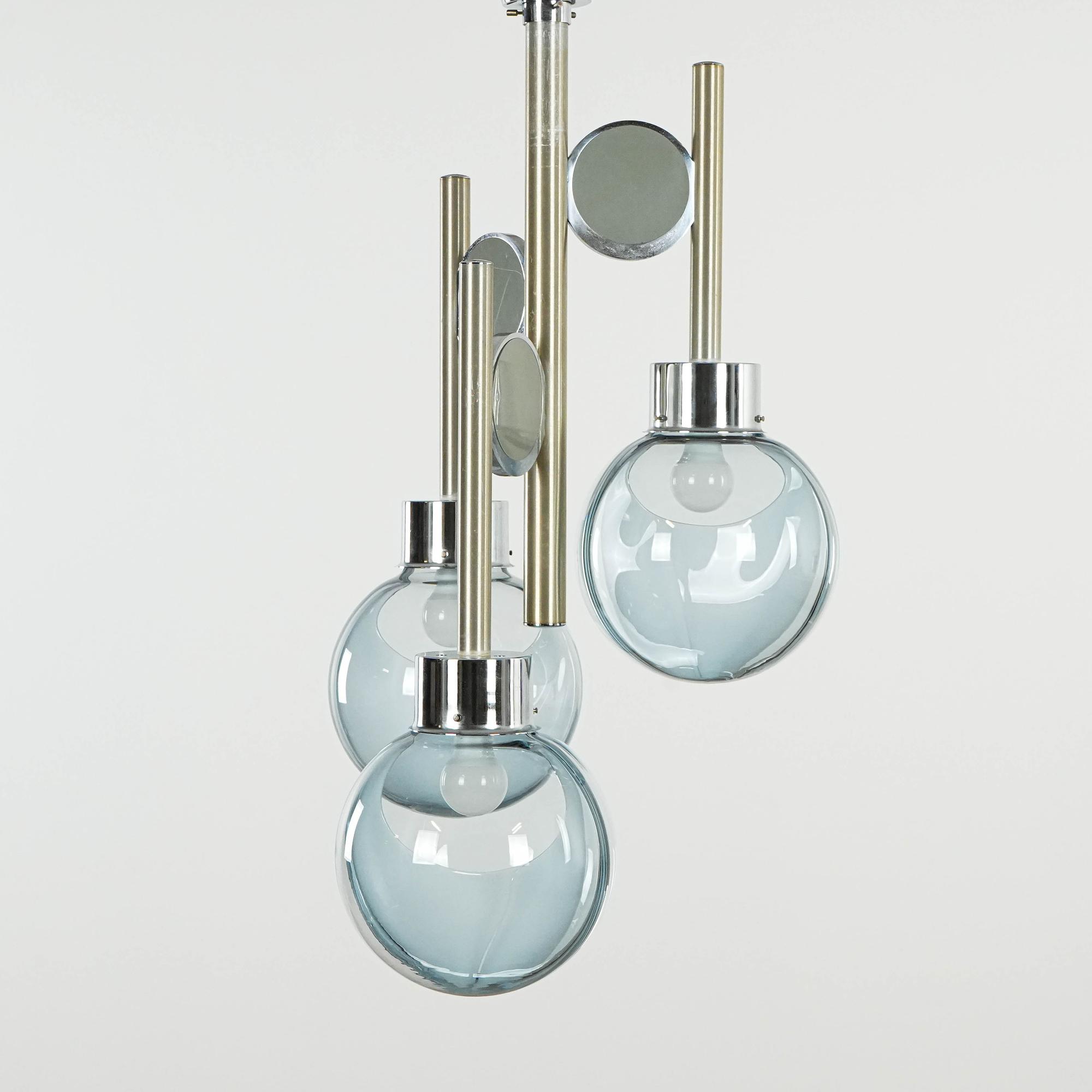 Space Age Kronleuchter Muranoglas 1970er Jahre 1