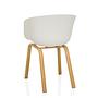 Dining chair / Shell chair OSLO W plastic white hjh Wohnen 9