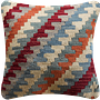 Kelim Kissen Wolle Baumwolle Mehrfarbig 0