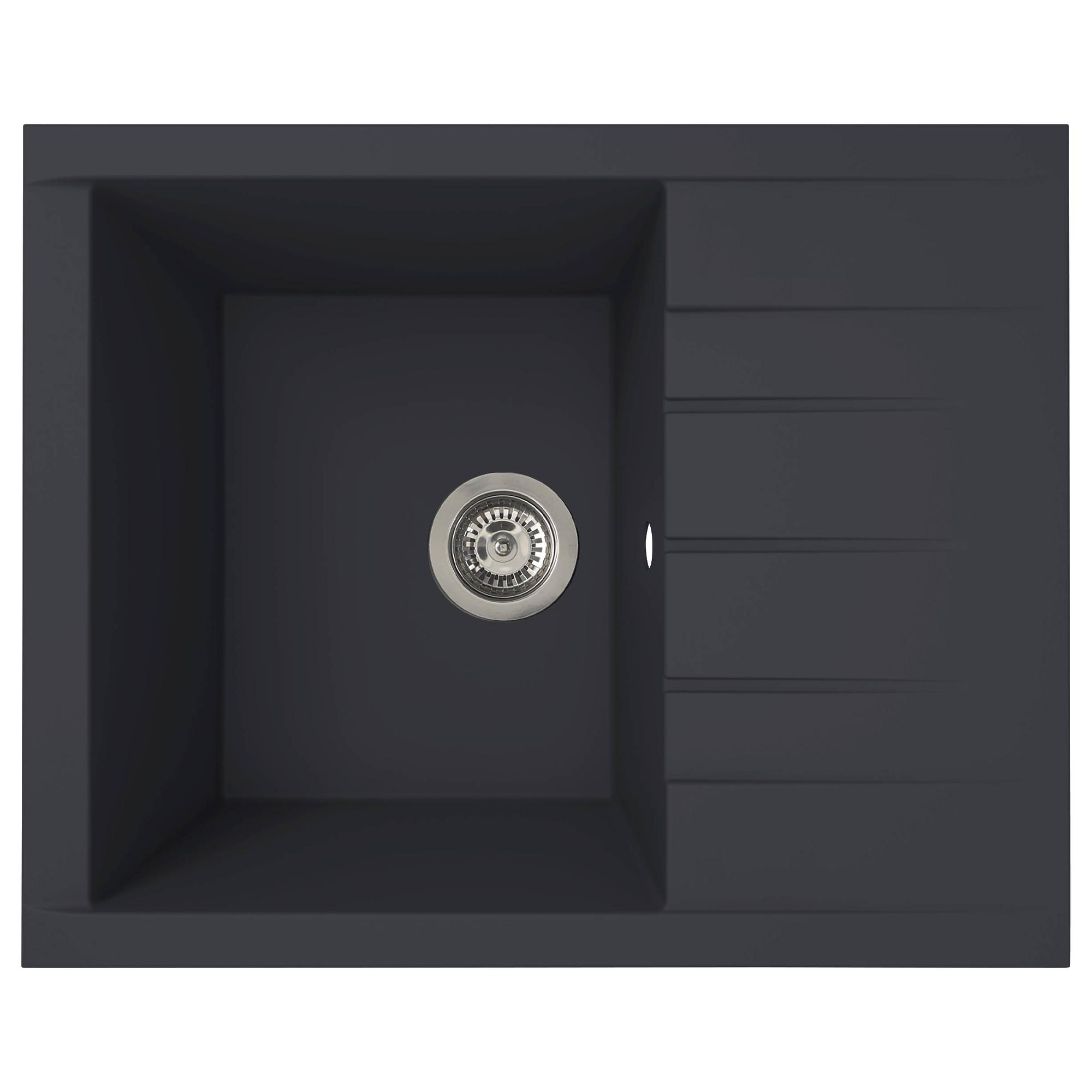 Houston Kitchen Sink 62 x 50 Black 0