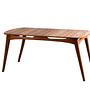 Touch Dining Table Walnut Brown 4