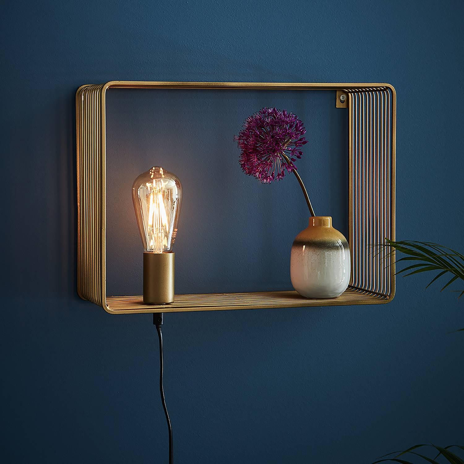 Wandleuchte Shelf 1-Flammig Gold 2