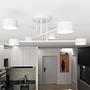 Halo Steel Ceiling Light 6-light White 1