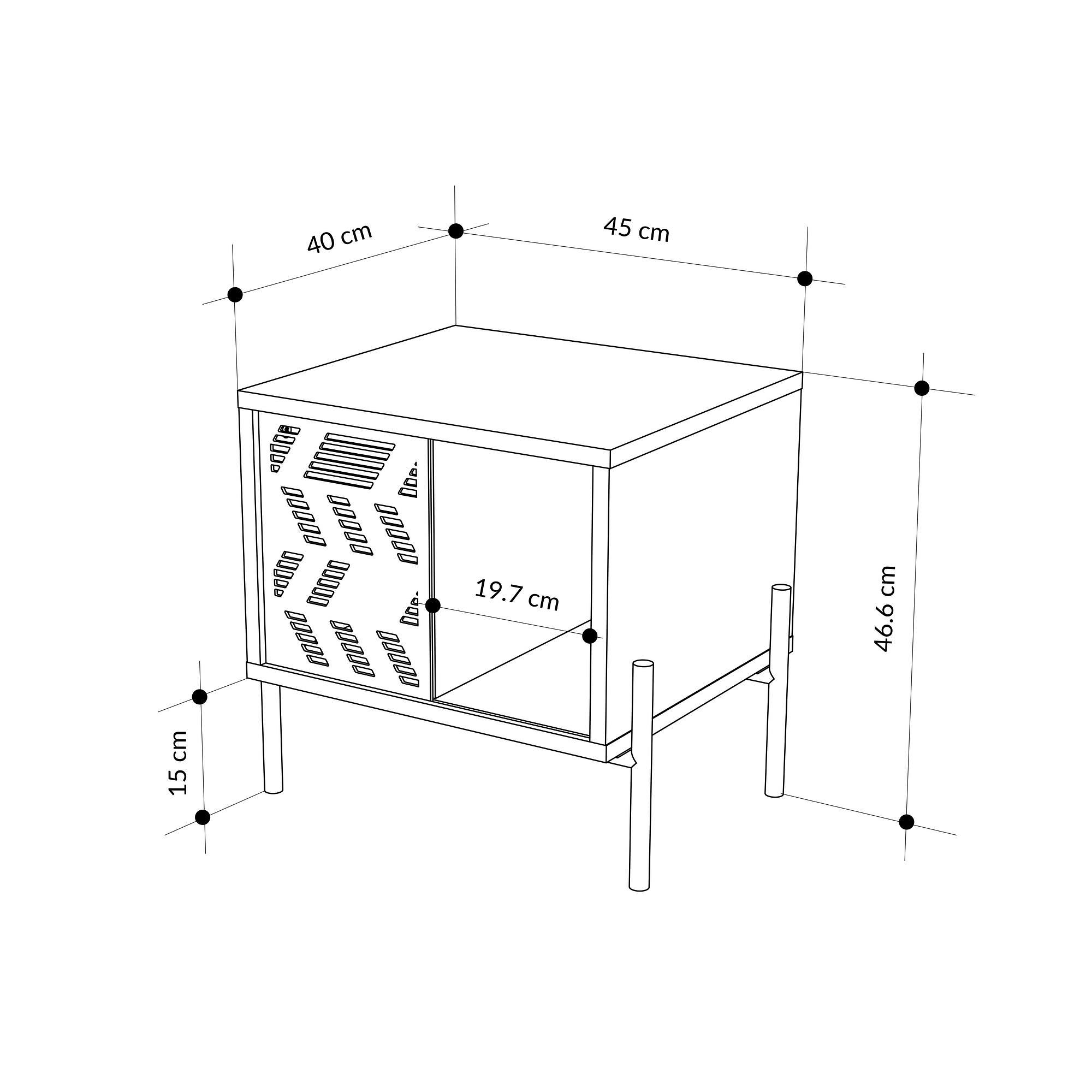Dionysos Nightstand Brown 4