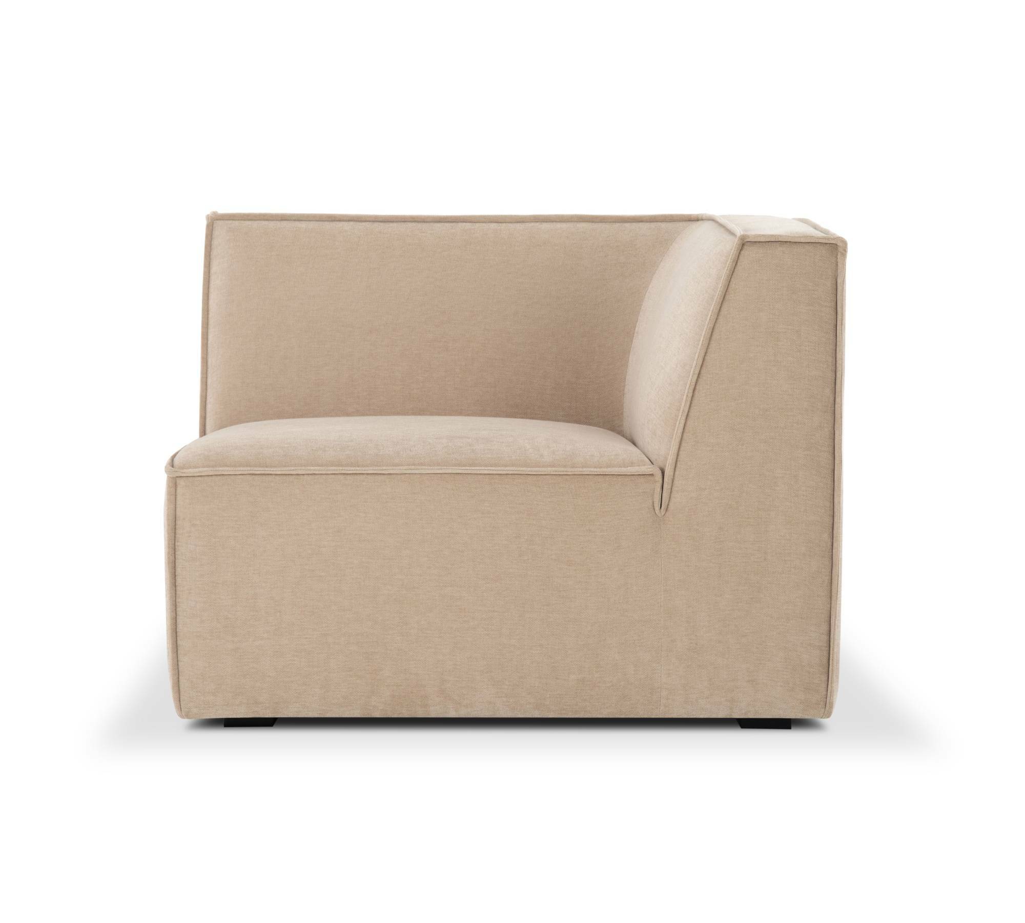 Dane 1-seater corner module right Danny Cream 0