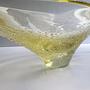 Vintage Schale Glas Gelb 1960er Jahre 5