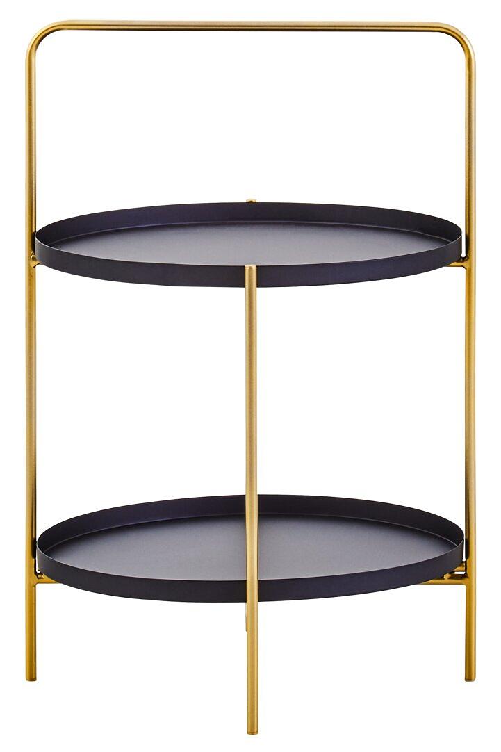 Trosa Beistelltisch Schwarz Gold 0