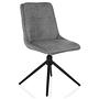TARVISO I Dining chair Swivel Fabric Grey 5