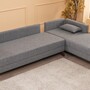 Sofa Récamiere Rechts Grau 3