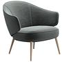 Charlotte Sessel Eiche Velvet 3032 Graugrün 0