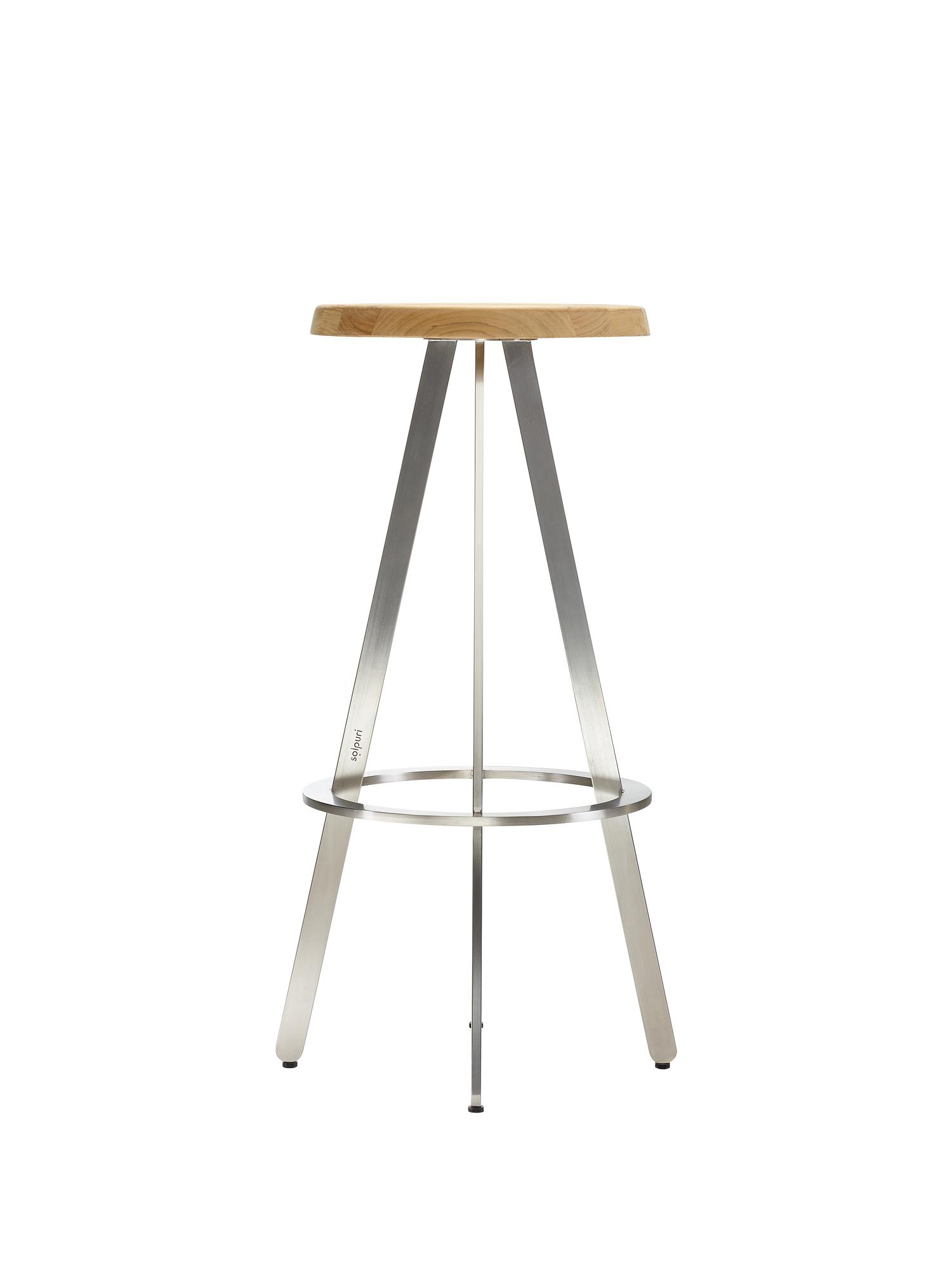 Yix Bar stool Teak Brown 2