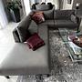 Sofa Récamiere Links Leder Taupe 2