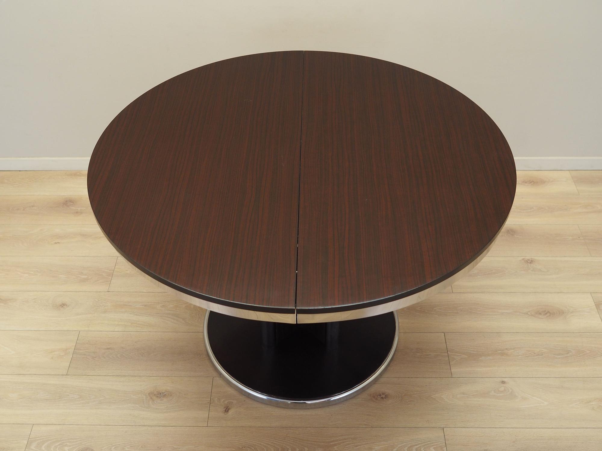 Runder Esstisch 1970er Jahre 121cm 4