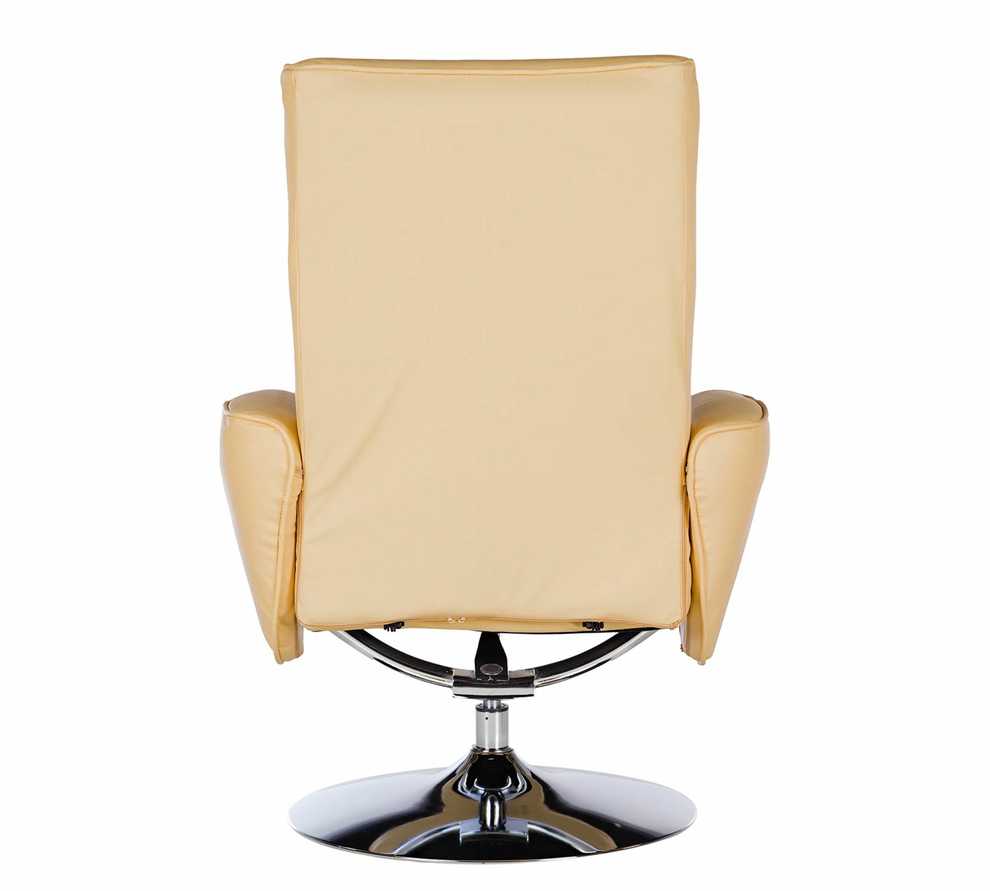 Relaxsessel inkl. Fußhocker Echtleder Kunstleder Creme 5