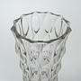 Crystal vase Transparent 1960s 5