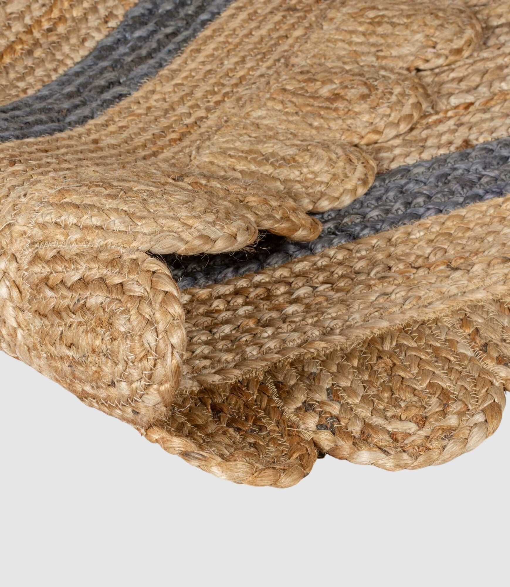 Jute Rug Grace Handmade Natural/Grey 200 x 290 cm 3