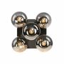 Ceiling light 5-flame glass black 4