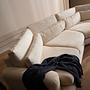 River 4-Sitzer Ecksofa Links Beige 3