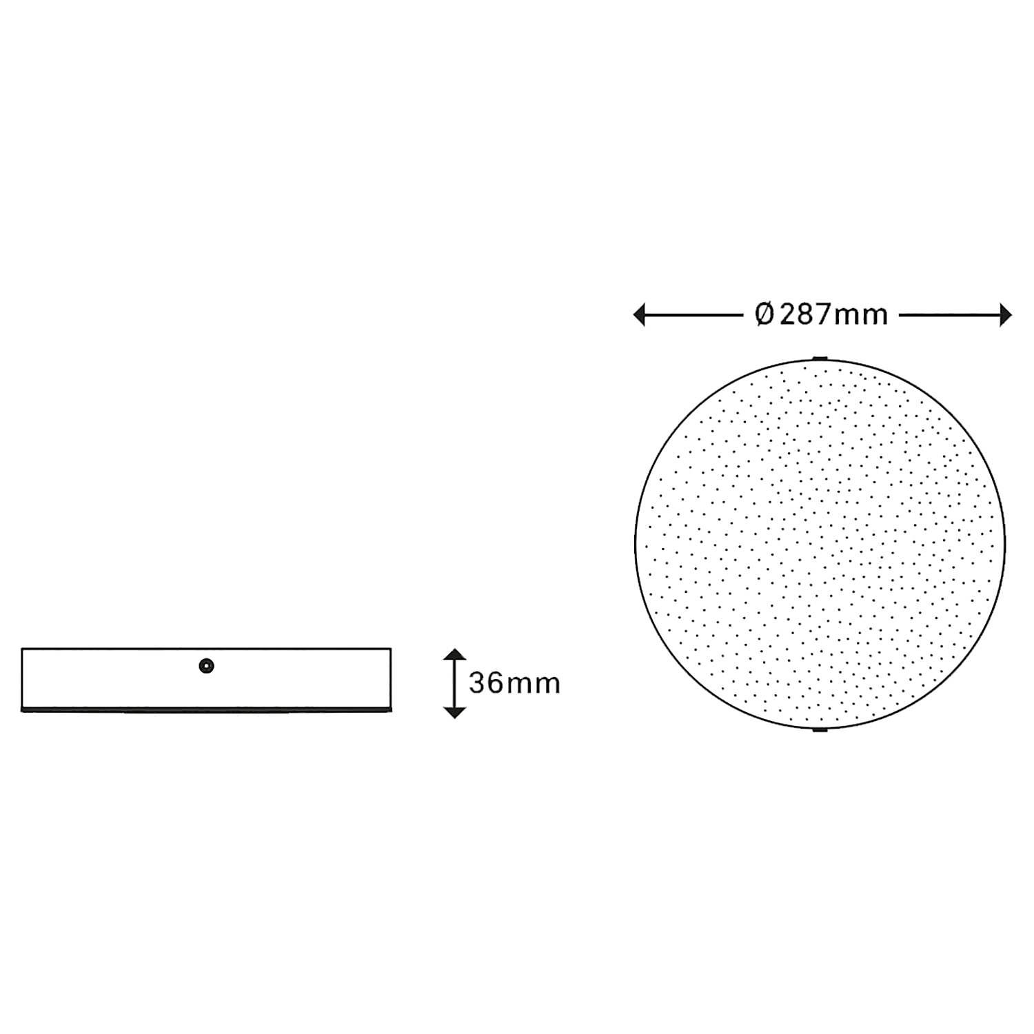 1-Flammig Flame Star LED-DeckenleuchteI Eisen Schwarz ⌀29cm 4