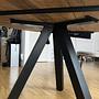 Runder Esstisch Massivholzplatte Mangoholz 120cm 6