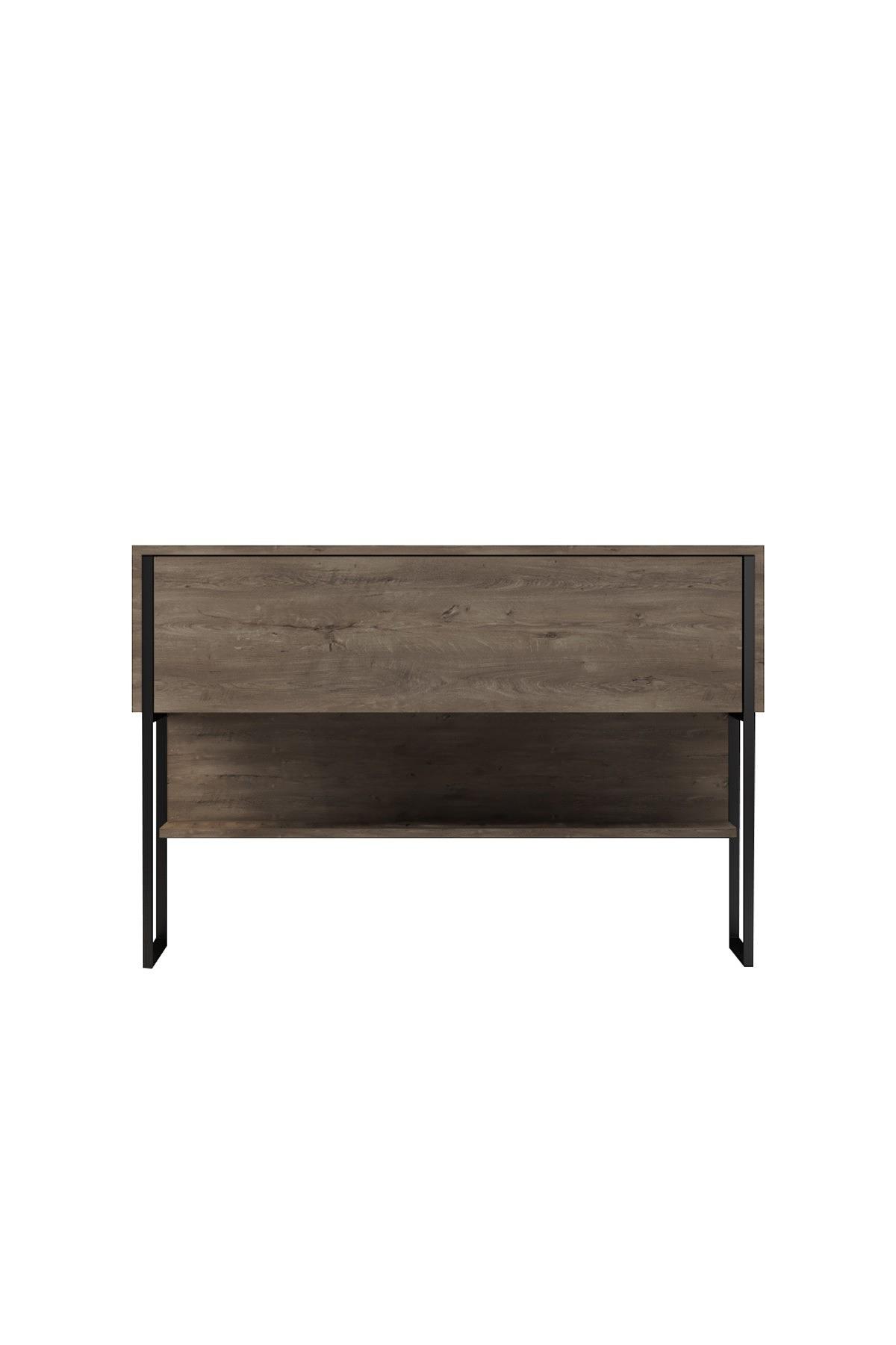 Luxe Sideboard Holz Schwarz Walnuss 6