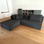 Trio Schlafsofa Textil Grau 0