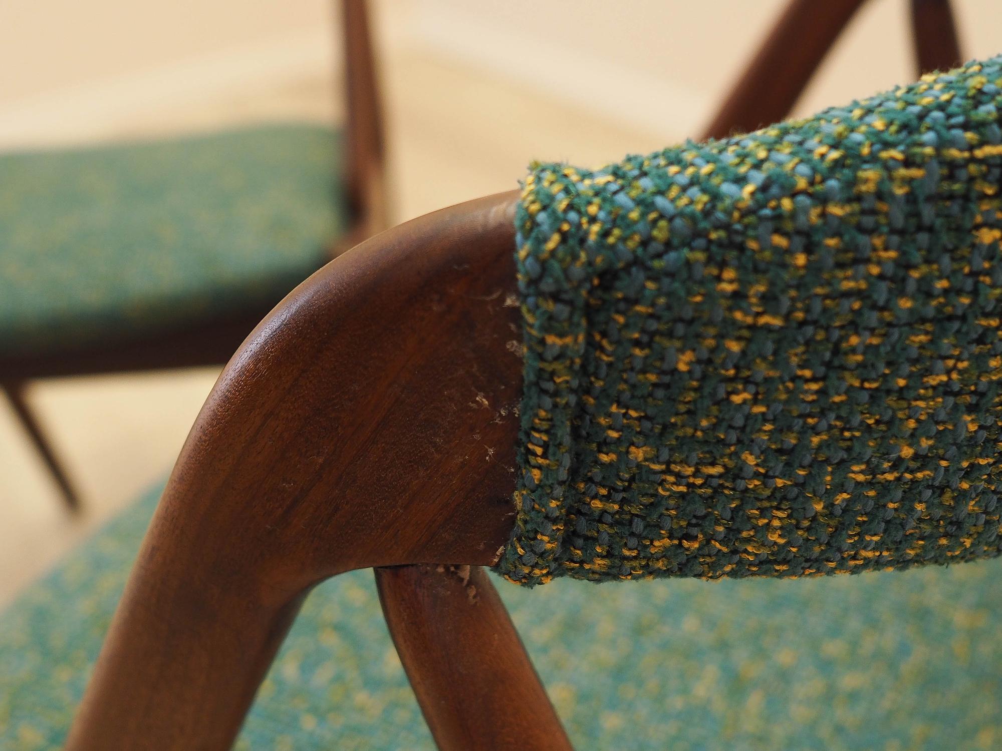 Chairs 2x Teak Green 10