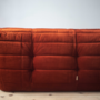 Togo Set Lounge 3 pezzi Velluto a coste Arancione 3