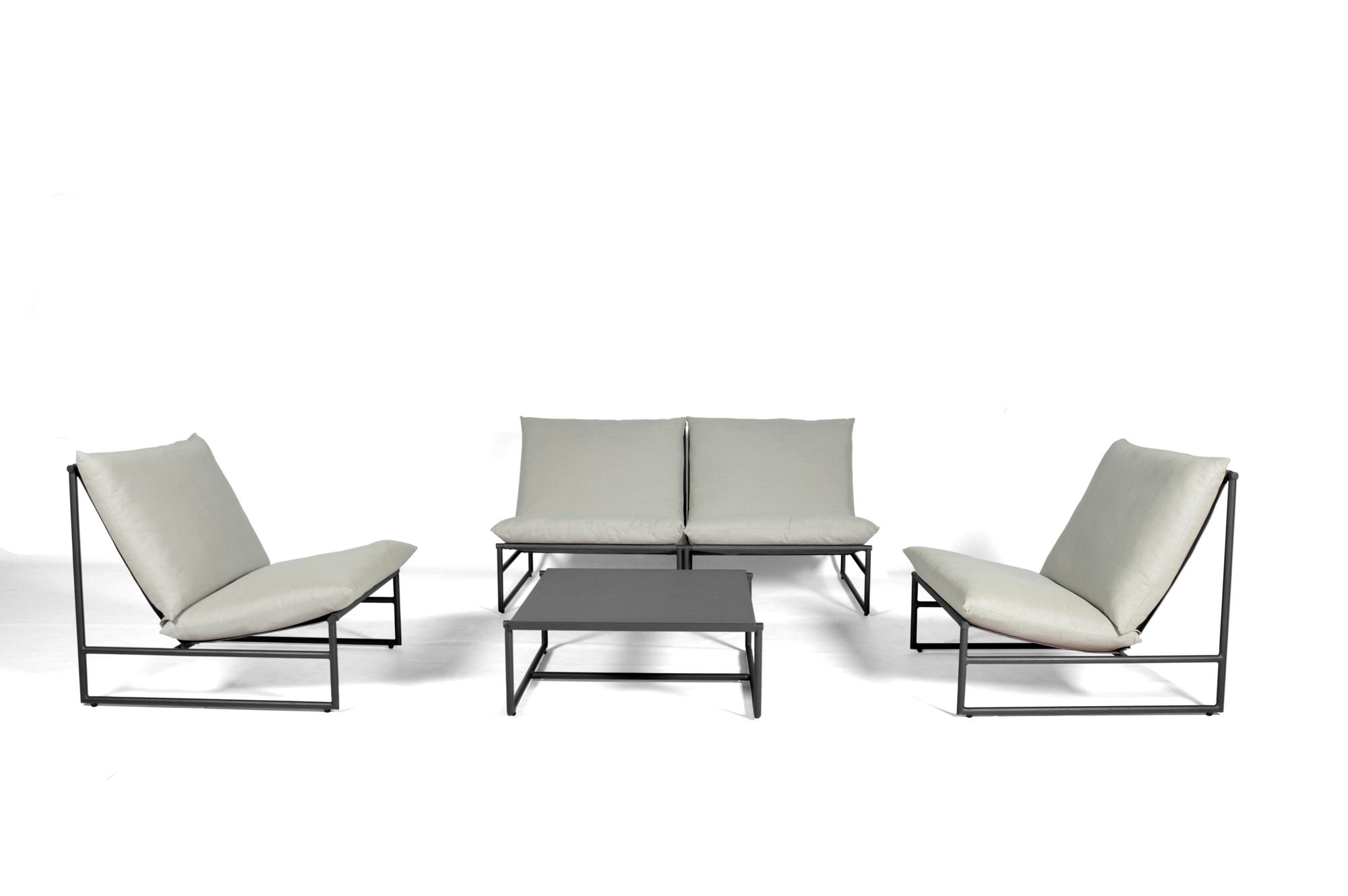 L27 Outdoor Lounge-Set Anthrazit 1