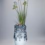 Butterfly Typ B Vase Steingut Blau 28x50x28cm 3