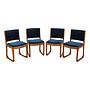 4x Dining chair Beech wood 1950s 0