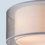 Ceiling light Theo Blended fabric / Acrylic glass 3-light 1