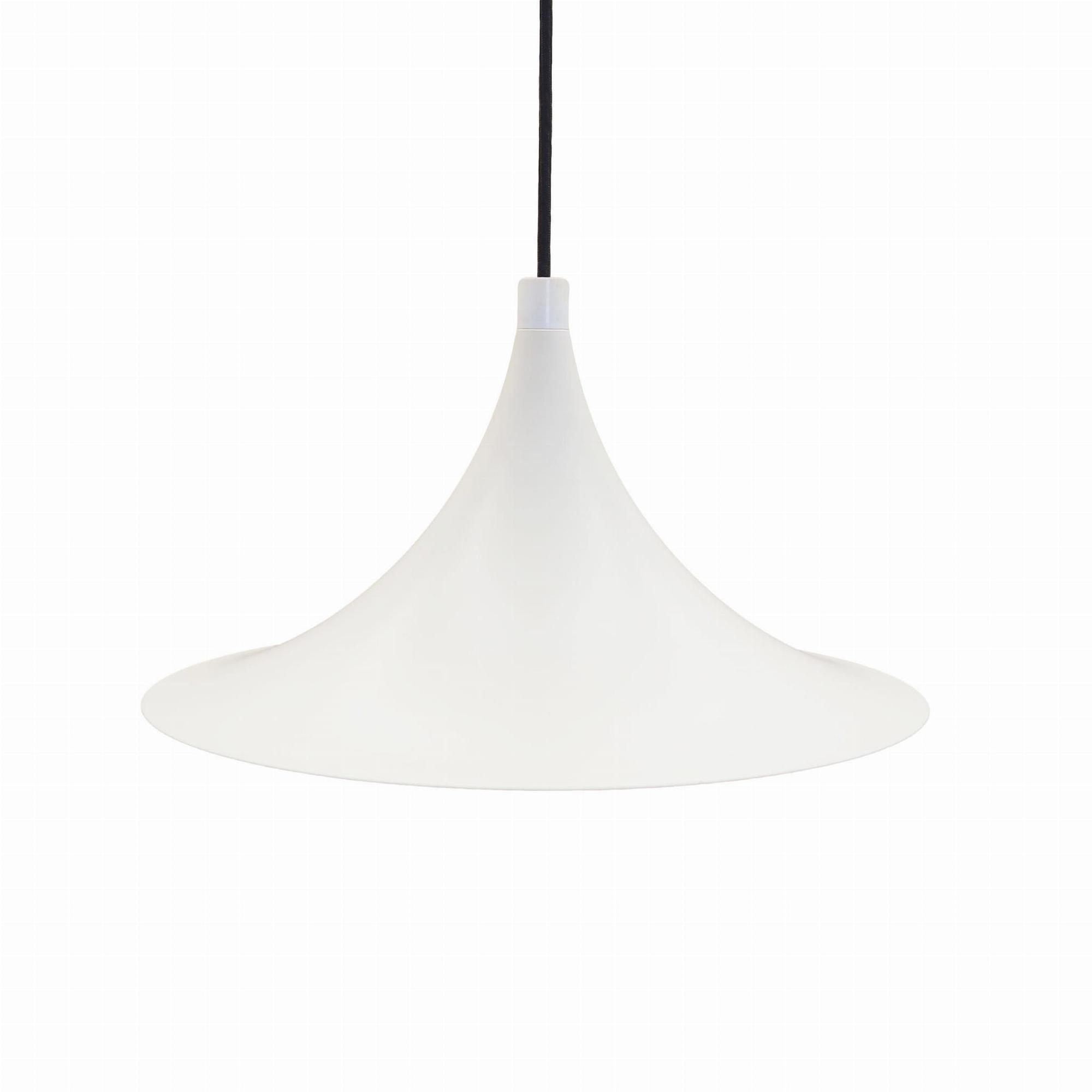 Pendant lamp Metal White 1970s 0