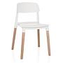 Dining chair / Visitor chair SCANDI E white hjh LIVING 0