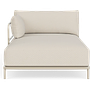Vincent Outdoor Chaiselongue Modul Links Sandshell 1
