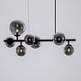 Odillia Typ C Pendelleuchte Rauchglas Aluminium 7-flammig 0