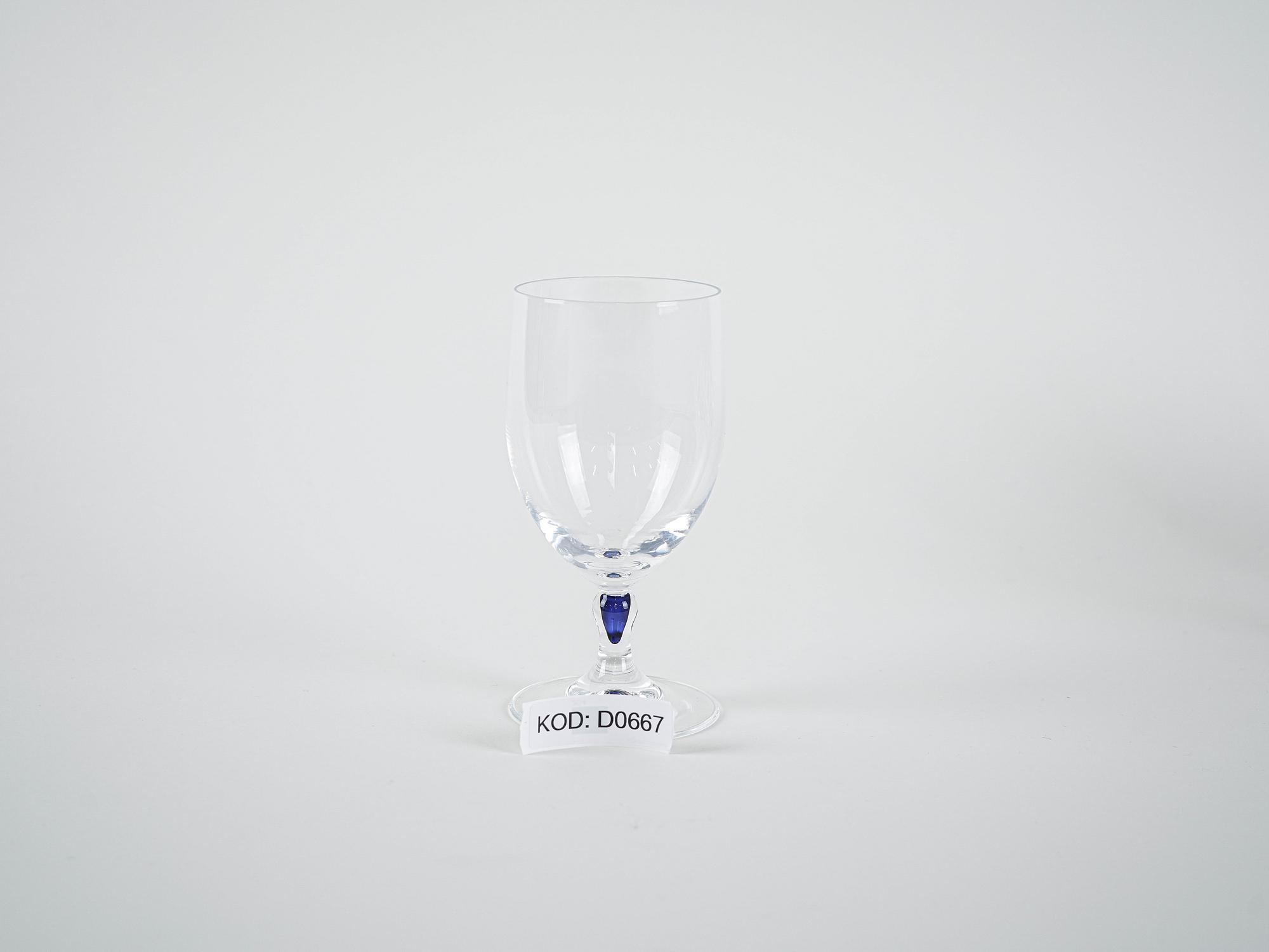 Set Venise Saphir Glasses 1970s Cristal d'Arques 10