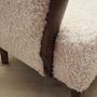 Vintage Sofa Beech wood Beige Fabric 1960s 10
