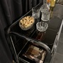 Barwagen Chrom Glas Schwarz 4