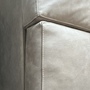 Sofa, Hocker & Pouf Leder Edelstahl Grau 8