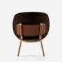 Naïve Lounge Chair Ash Wood Velvet Brown 5